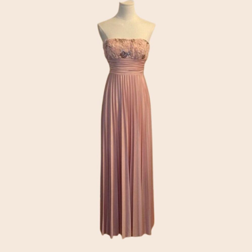 Speechless Elegant Pink Strapless Evening Gown Size 1 / XS